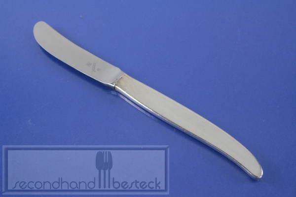 WMF Stockholm Speisemesser 20,0 cm gebogener Griff versilbert