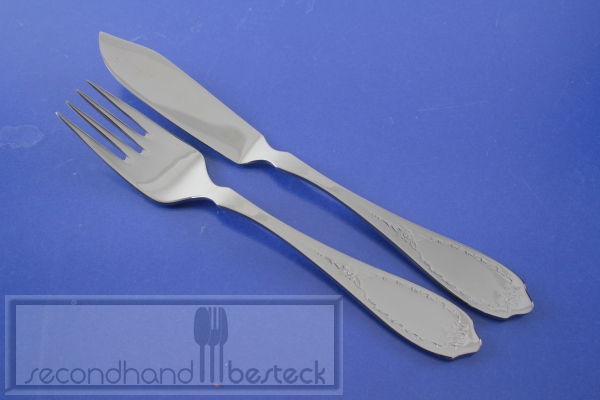 WMF Wiesbaden Fischbesteck für 6 Personen 12 Teile Cromargan NEU