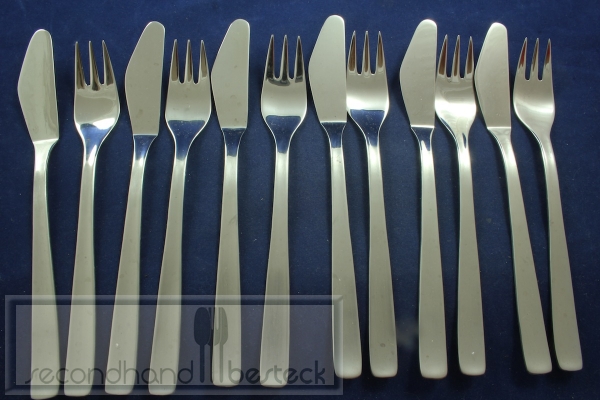 Gallo Inox Fischbesteck Edelstahl 6 Personen