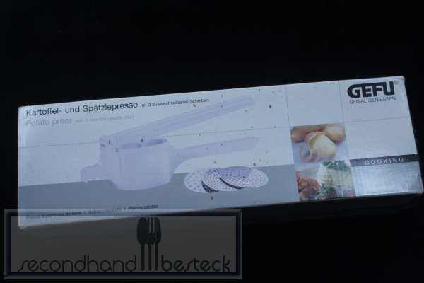 Gefu Spätzlepresse Kartoffelpresse 3 Einsätze Kunststoff