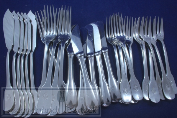 Novargent Besteck Fischbesteck Dessertbesteck Edelstahl