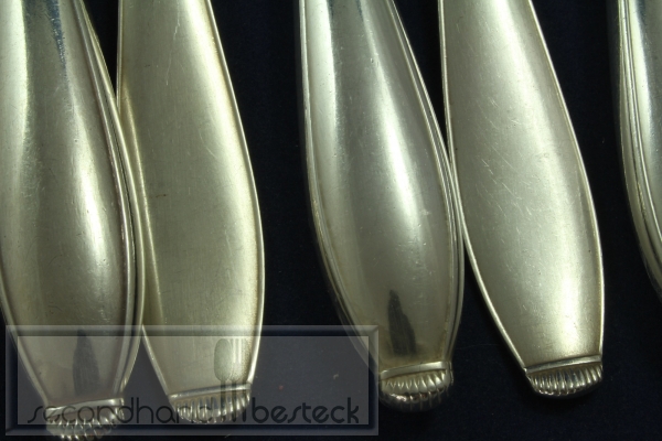 WMF 1400 Lilie Dessertbesteck für 6 Personen Jugendstil