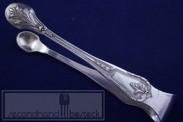 Jugendstil Zuckerzange versilbert