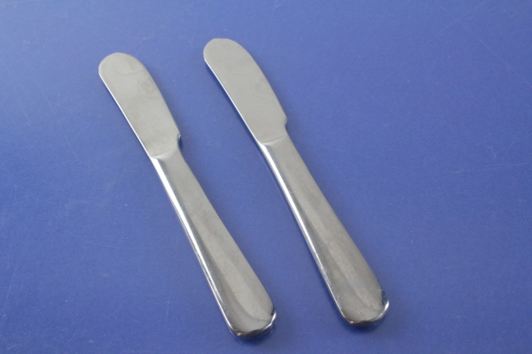 2 Buttermesser 14,0 cm Edelstahl