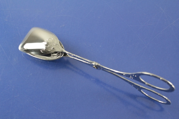 Gebäckzange mit Rosendekor Edelstahl