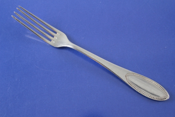 Bruckmann Modell 500 Perlrand Dessertgabel 18,6 cm versilbert