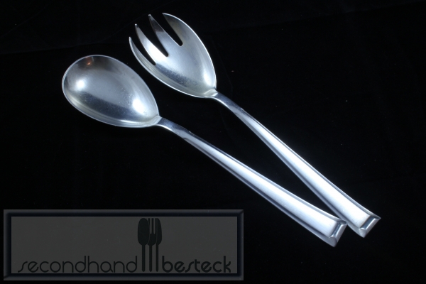 Bruckmann Modell 665 Schwaben Art Deco Salatbesteck 22,2 cm versilbert