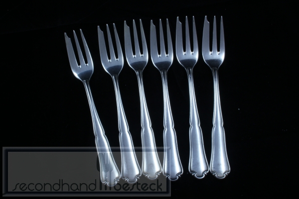 Bruckmann Modell 700 Solitude 6 Kuchengabeln versilbert