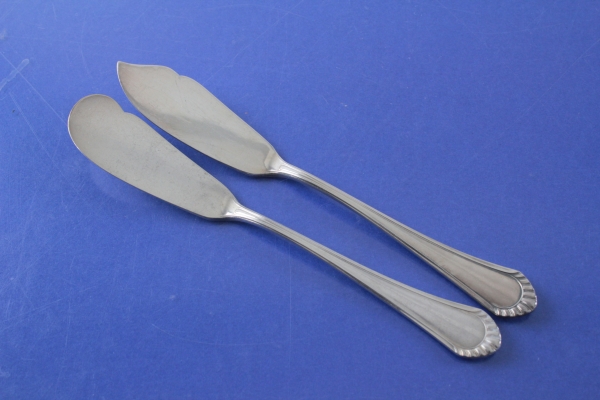 BSF ? Art Deco Buttermesser + Käsemesser versilbert