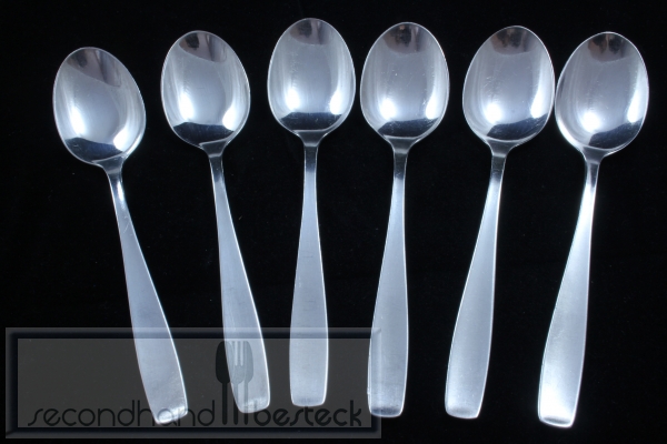 WMF Berlin 6 Kaffeelöffel 13,5 cm versilbert