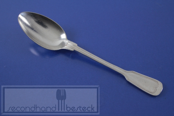 WMF Augsburger Faden Kaffeelöffel Straußenmarke 14,2 cm versilbert