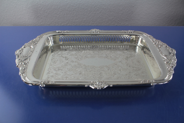 WMF Schale Obstschale 39 x 22,5 x 4 cm versilbert