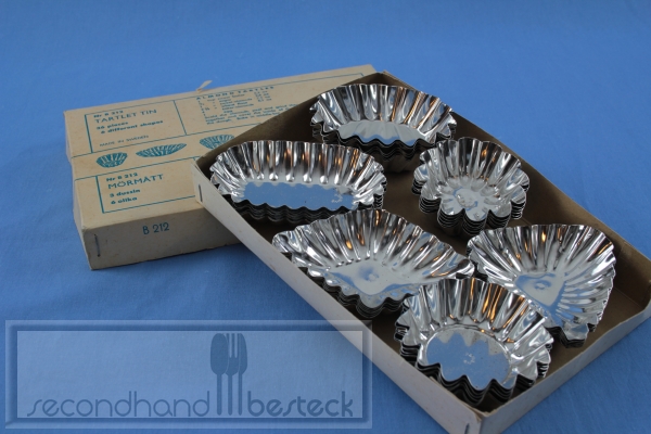 36 Tartelet-Förmchen Tartlet Tin aus Metall