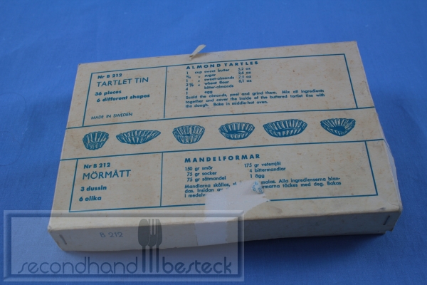 36 Tartelet-Förmchen Tartlet Tin aus Metall