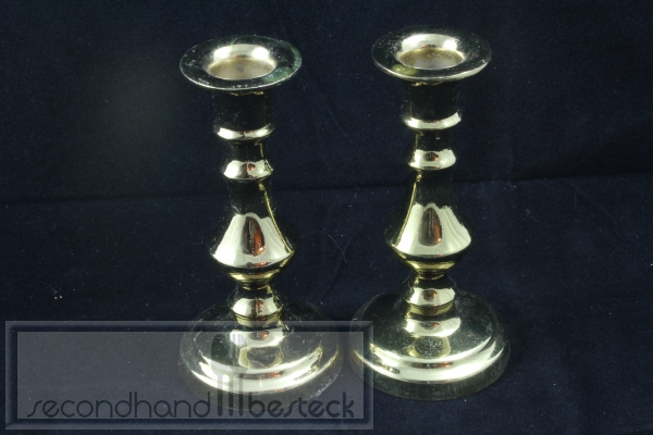 2 Messing Kerzenhalter England