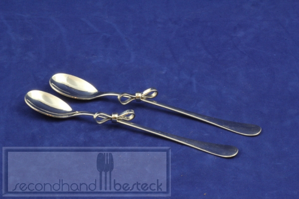 Löffel mit Schleife 2 Stück Edelstahl