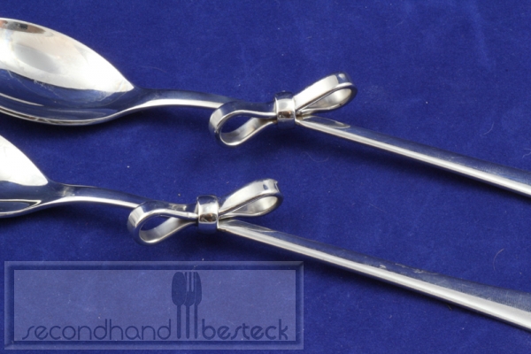 Löffel mit Schleife 2 Stück Edelstahl