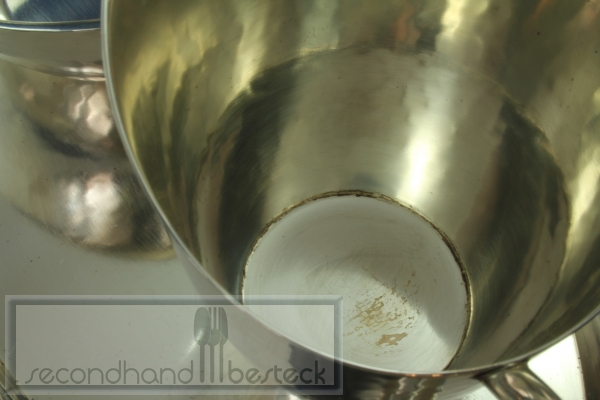 WMF Milch- und Zucker Set Hammerschlag Dekor versilbert