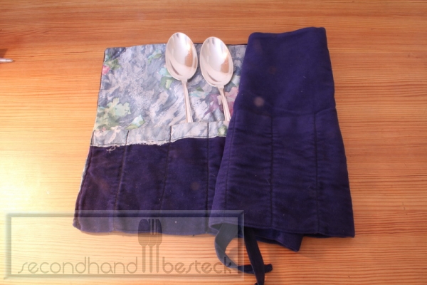 Alte Besteckrolle Bestecktasche