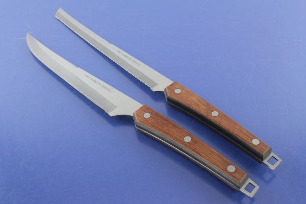 AMC 2 große Küchenmesser mit Holzgriff 35 + 32 cm