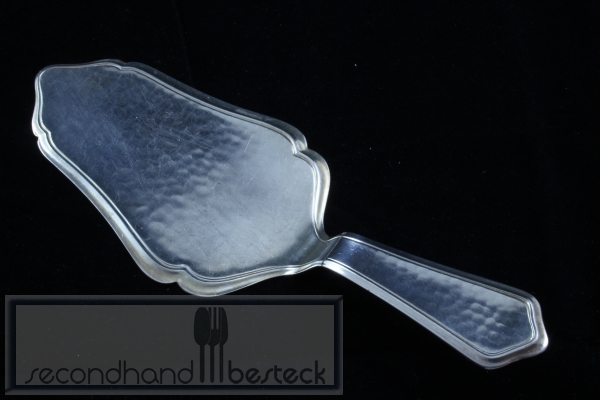 Tortenheber mit Hammerschlag Dekor versilbert