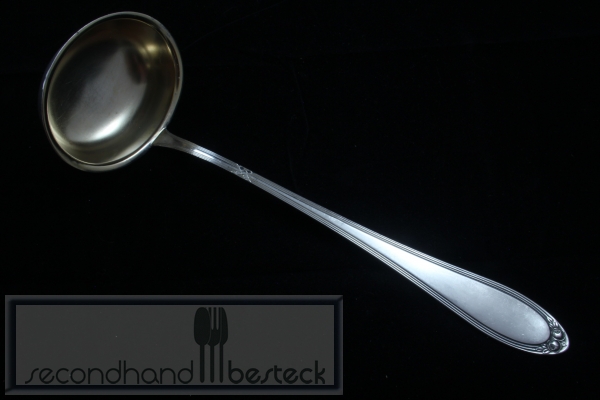 OKA 119 Kreuzband Rose Suppenkelle versilbert
