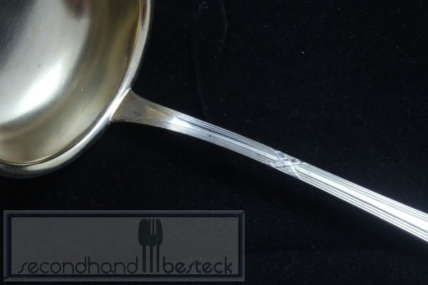 OKA 119 Kreuzband Rose Suppenkelle versilbert
