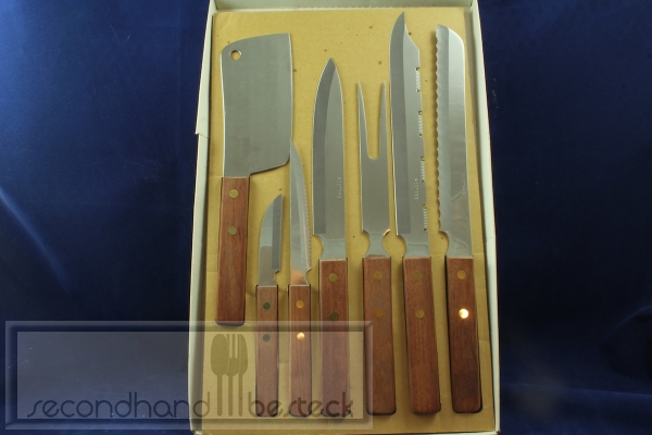 Messer-Set mit Holzgriffen 7 Teile