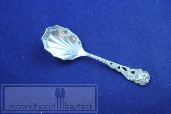 Hildesheimer Rose Zuckerlöffel versilbert