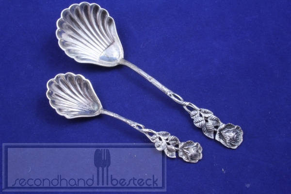 Hildesheimer Rose Zuckerlöffel + Sahnelöffel