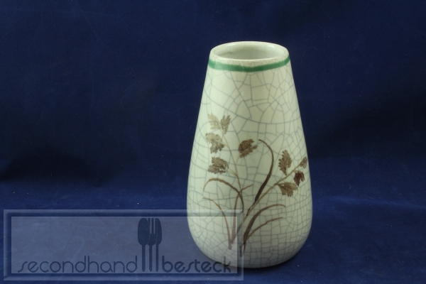 Fayence Vase handarbeit Blumen