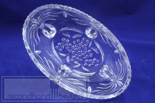 Ovale Schale Kristallglas