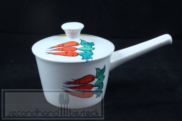 Villeroy & Boch Primabella Buttertöpfchen / Auflaufförmchen mit Deckel Porzellan