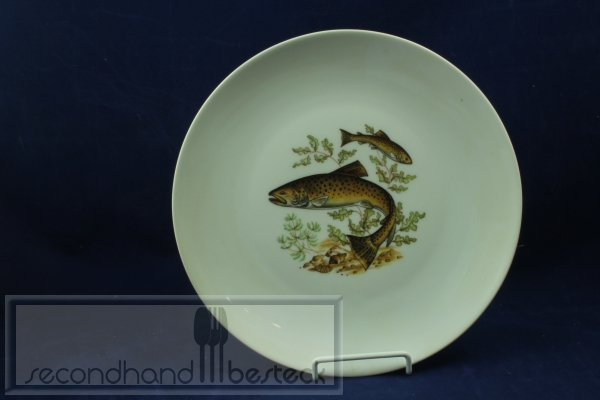 Mitterteich Fischservice 6 Fischteller + Platte Bavaria