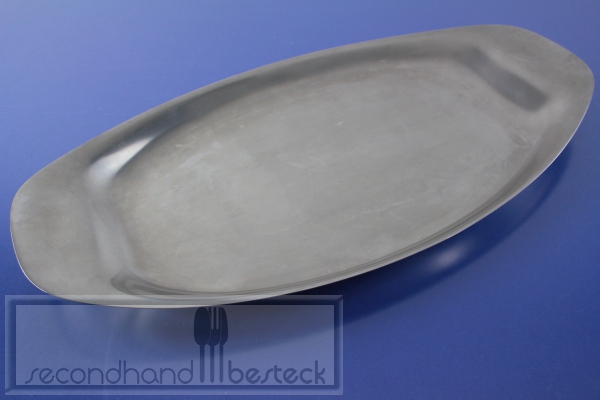 WMF Servierplatte Bratenplatte Wagenfeld 37 x 20 cm Cromargan