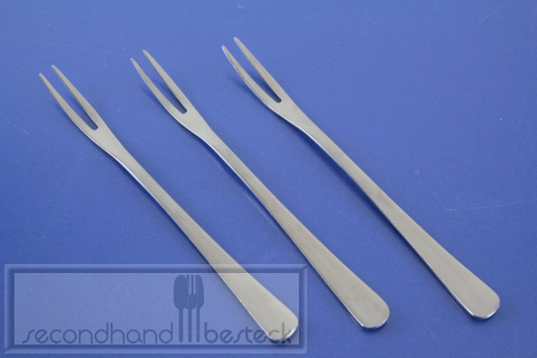 Marke Tischfein 3 Cocktailgabeln 13,4 cm Edelstahl