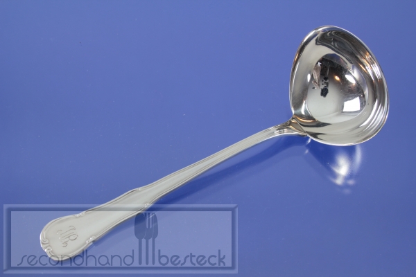 WMF 3200 Barock Saucenkelle versilbert Monogram HR oder RH
