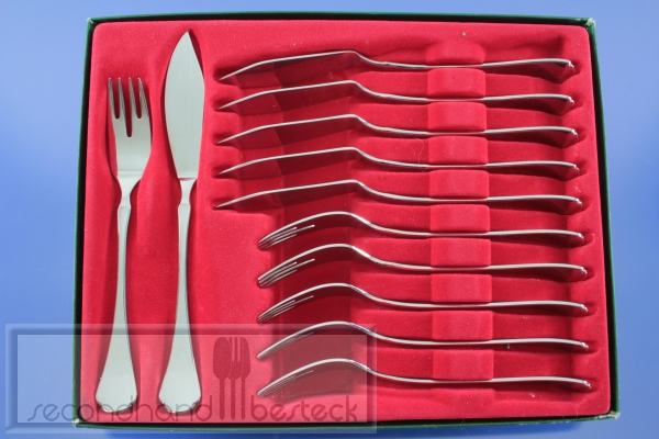 BSF Family Fischbesteck für 6 Personen 12 Teile Edelstahl