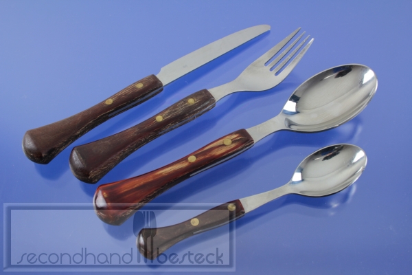 WMF Chalet Besteck für 6 Personen 24 Teile Holzgriff