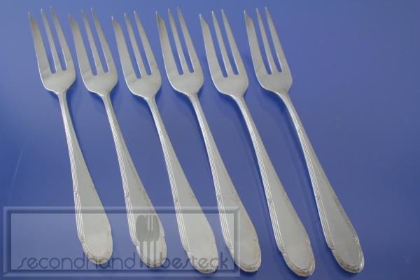 WMF 200 Kreuzband 6 Kuchengabel 16,4 cm versilbert