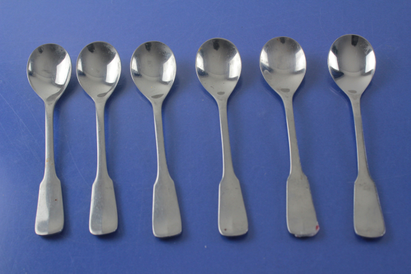 WMF Englisch Spaten 6 Eierlöffel Cromargan