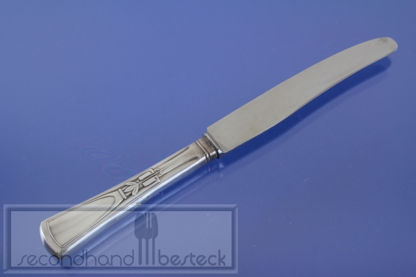 Jugendstil Speisemesser Messer 25 cm versilbert