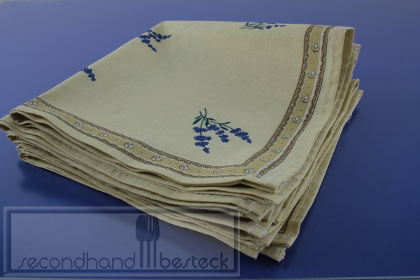 6 Stoffservietten Lavendel 41 x 41 cm Baumwolle