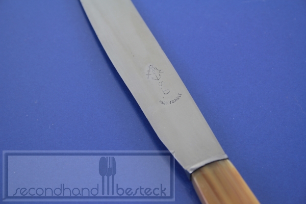 12 Art Déco Messer Speisemesser 22,6 cm Bakelitgriff ca. 1930