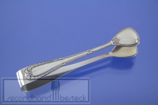 Jugendstil Zuckerzange versilbert