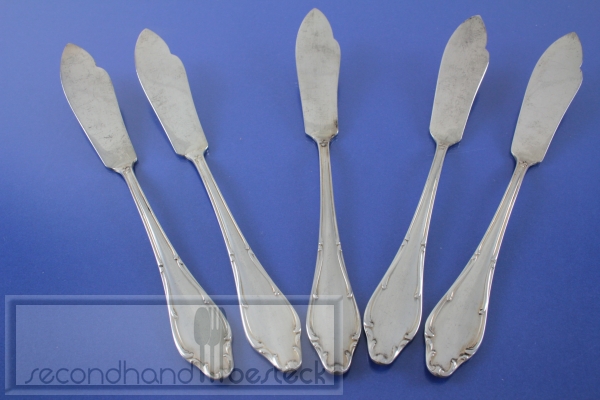 Wellner 398 Mozart 5 Fischmesser versilbert