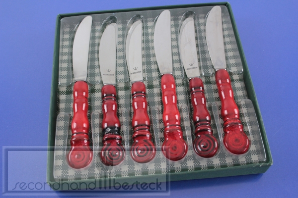 Wilkens Tirol 6 Obstmesser Buttermesser Edelstahl + Keramik