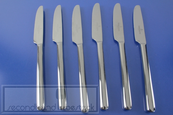 Picard & Wielpütz 6 Speisemesser Messer Edelstahl