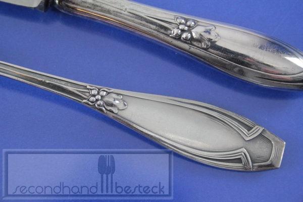 Wellner Jugendstil Besteck für 6 Personen 12 Teile versilbert