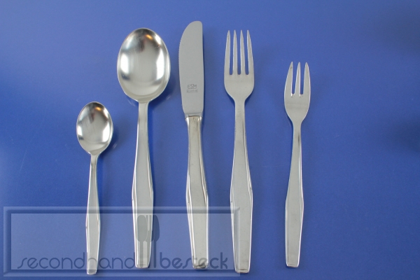 ESM Besteck für 6 Personen 26 Teile + 6 Vorleger versilbert